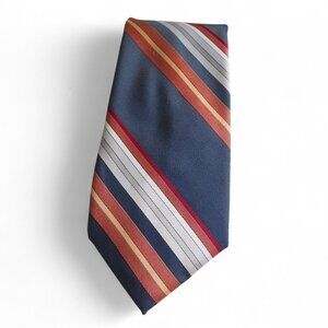 Wemlon by Wembley Vintage Polyester Diagonal Stripe Multicolor Tie